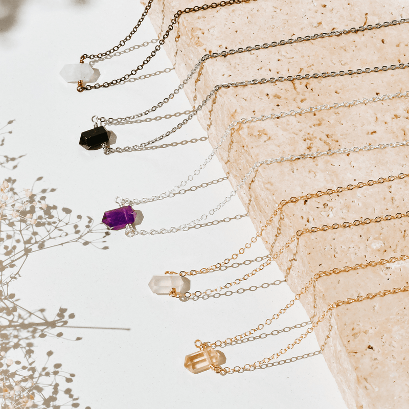 Discover Our Light And Easy To Wear π Double Terminated Collection! - Luna Tide Handmade Crystal Jewellery