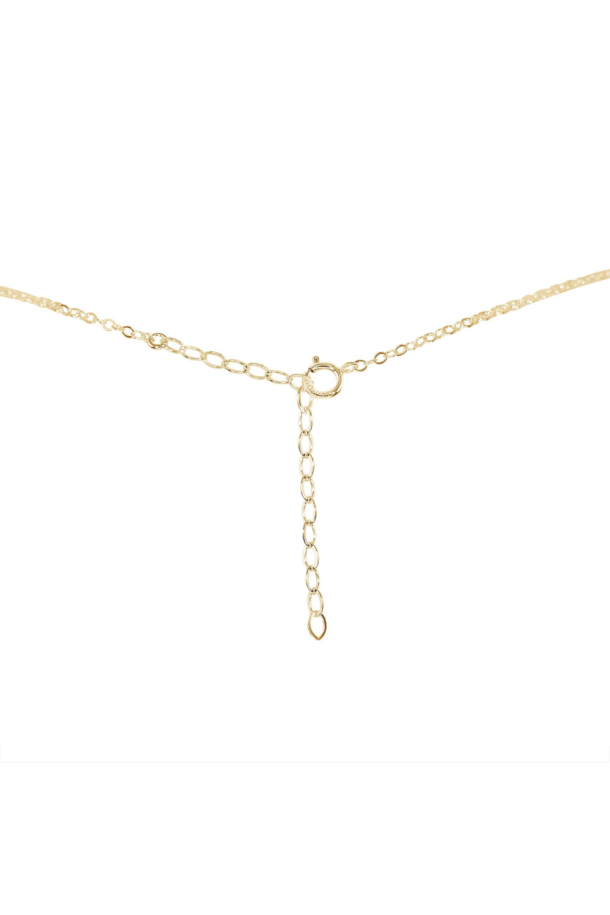 Tiny Raw White Freshwater Pearl Crystal Nugget Choker - Tiny Raw White Freshwater Pearl Crystal Nugget Choker - 14k Gold Fill - Luna Tide Handmade Crystal Jewellery