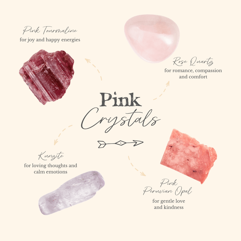 Feel The Loving Energies 💗 Of These Pink Crystals For Joy, Romance And Self-Acceptance! - Luna Tide Handmade Crystal Jewellery