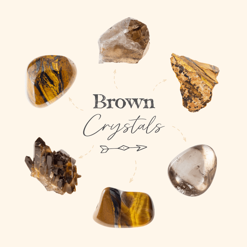 Let The Grounding Energies Of These Earthy Brown Crystals Help You Find Your Feet And Stand Strong! 🤎 - Luna Tide Handmade Crystal Jewellery