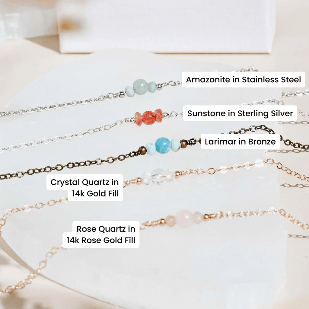 Custom Dainty Gemstone Choker Necklace