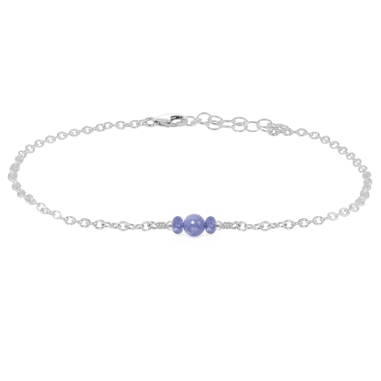 Dainty Tanzanite Gemstone Anklet