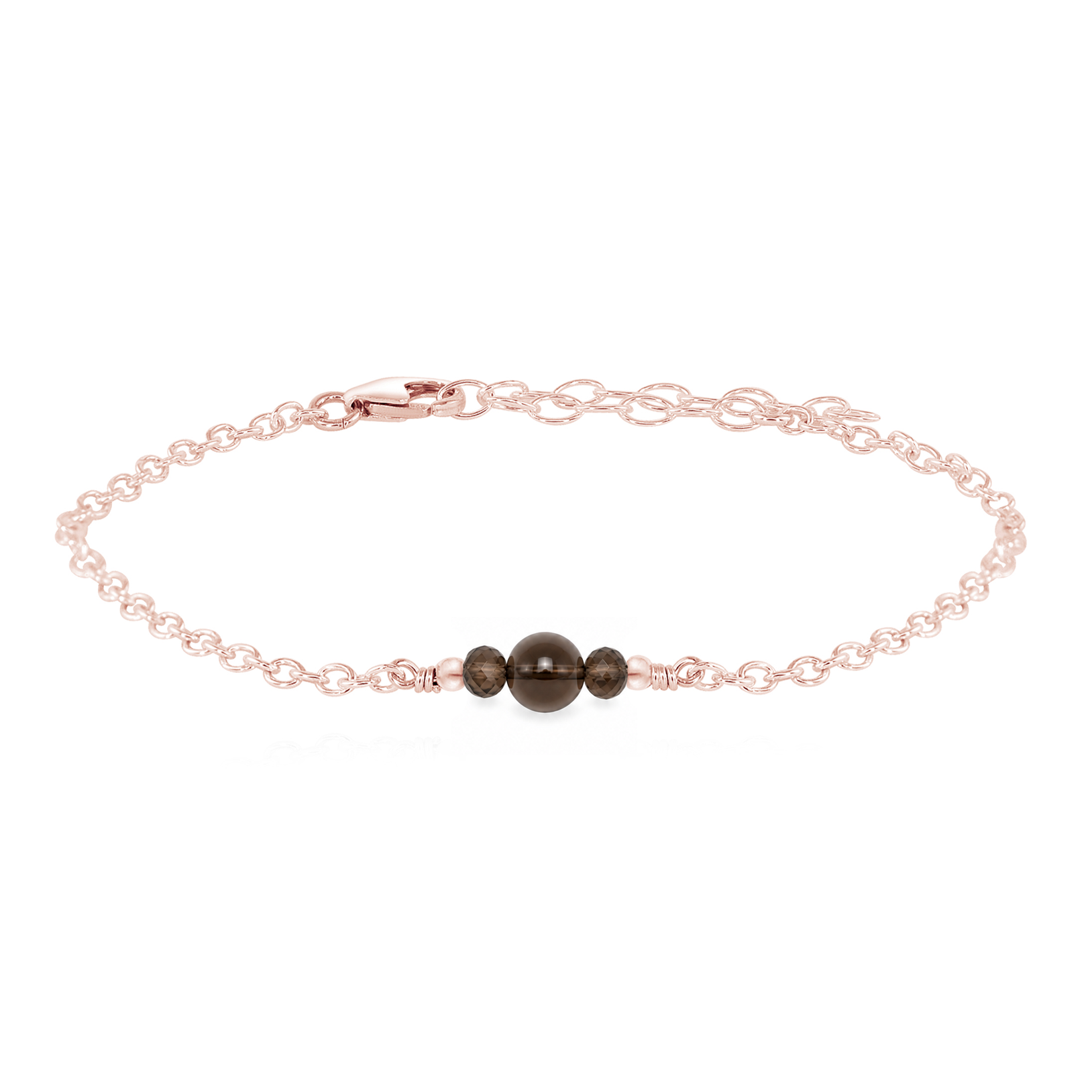 Dainty Smoky Quartz Gemstone Bracelet