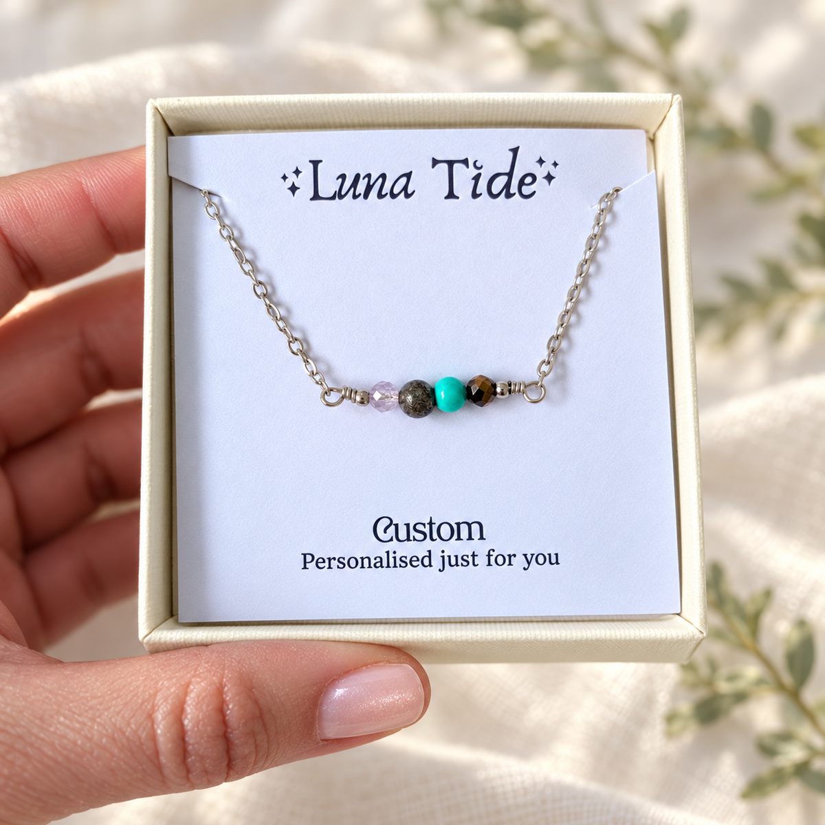 Custom Dainty Gemstone Bracelet