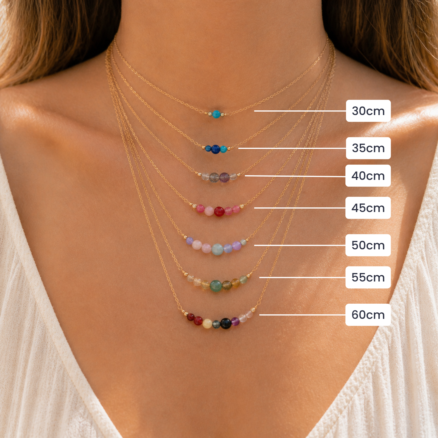 Custom Dainty Gemstone Choker Necklace