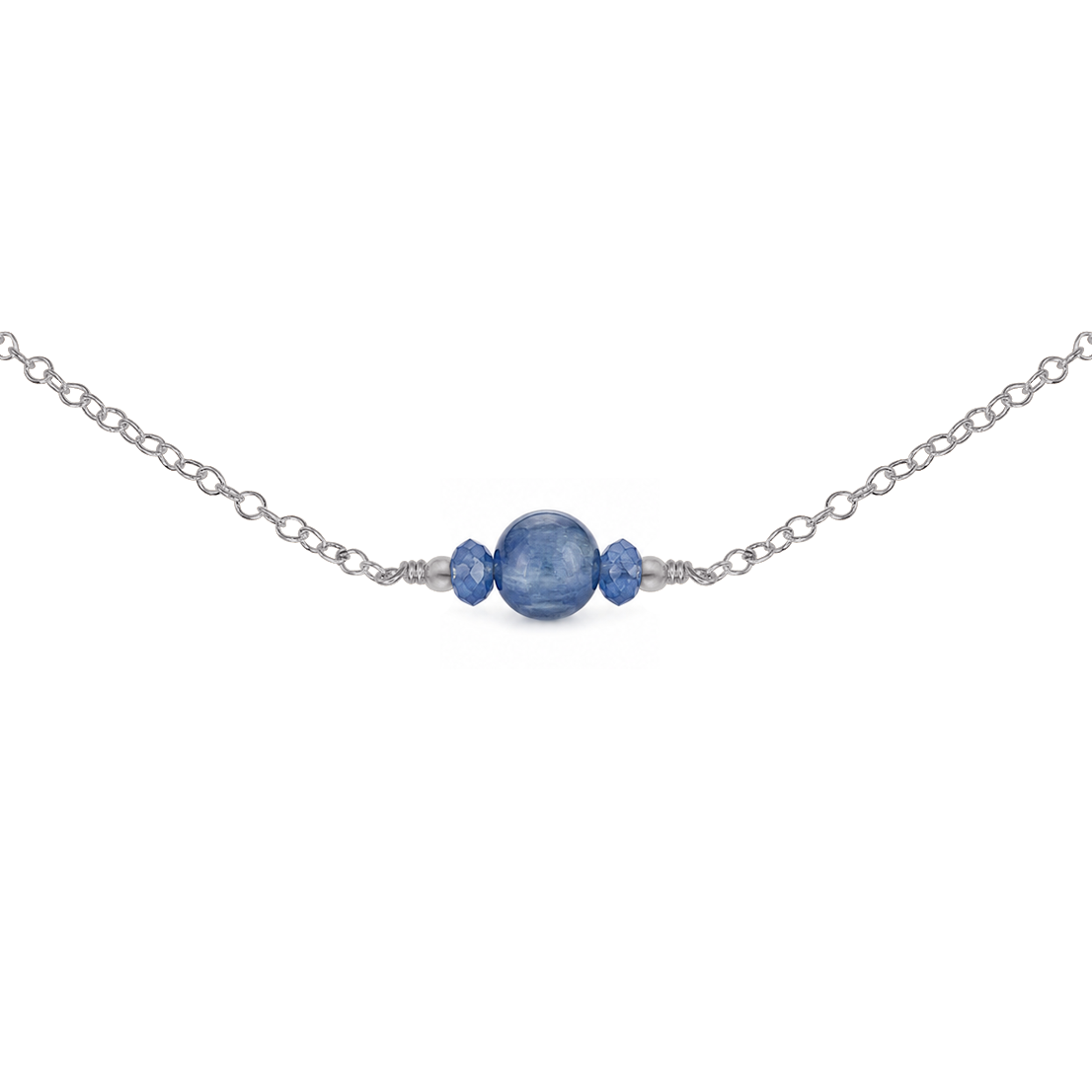 Dainty Kyanite Gemstone Choker Necklace