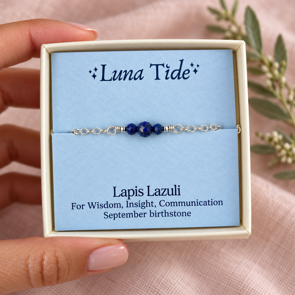 Dainty Lapis Lazuli Gemstone Choker Necklace