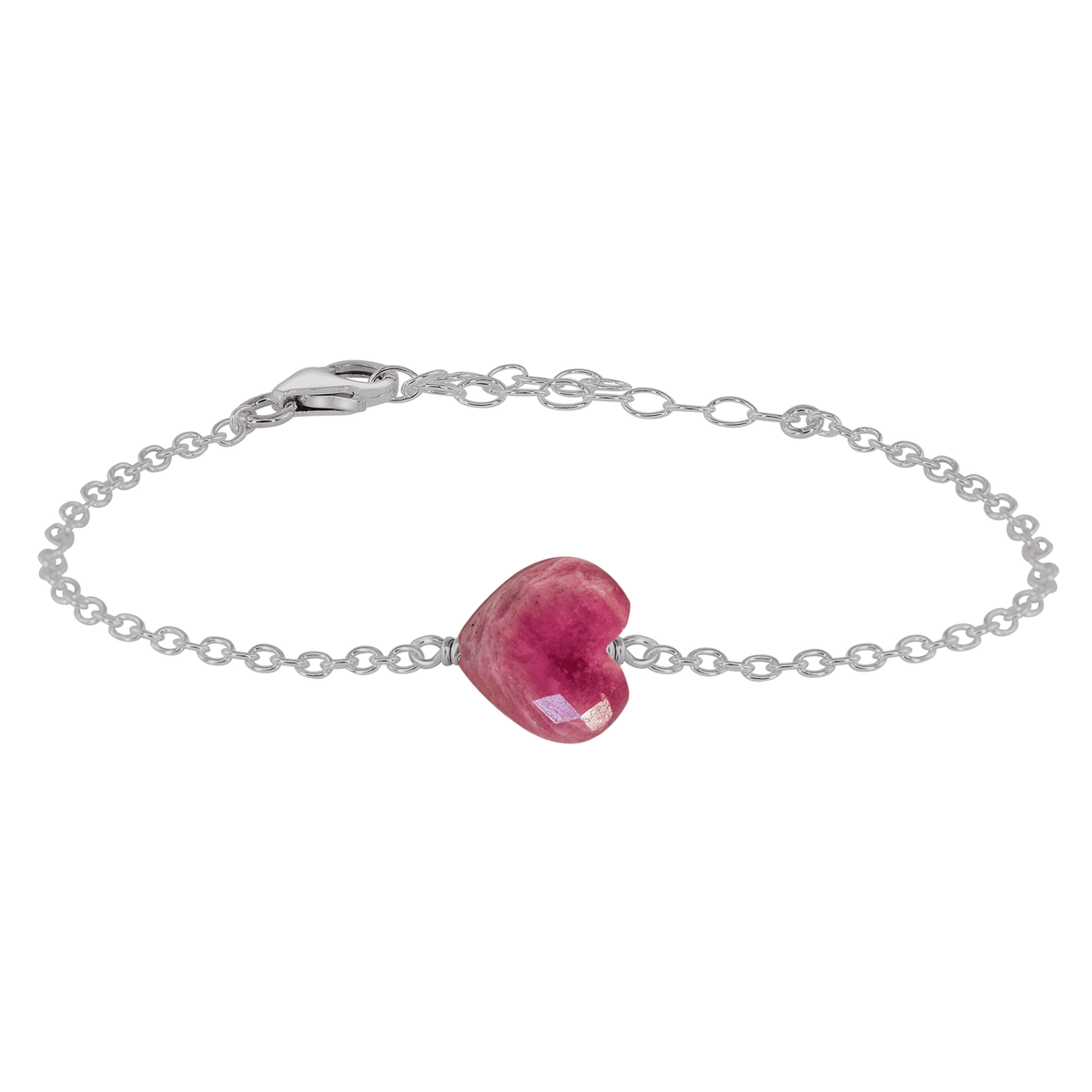 Crystal heart bracelet discount