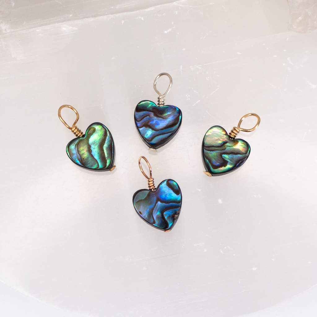 Abalone Shell Heart Pendant