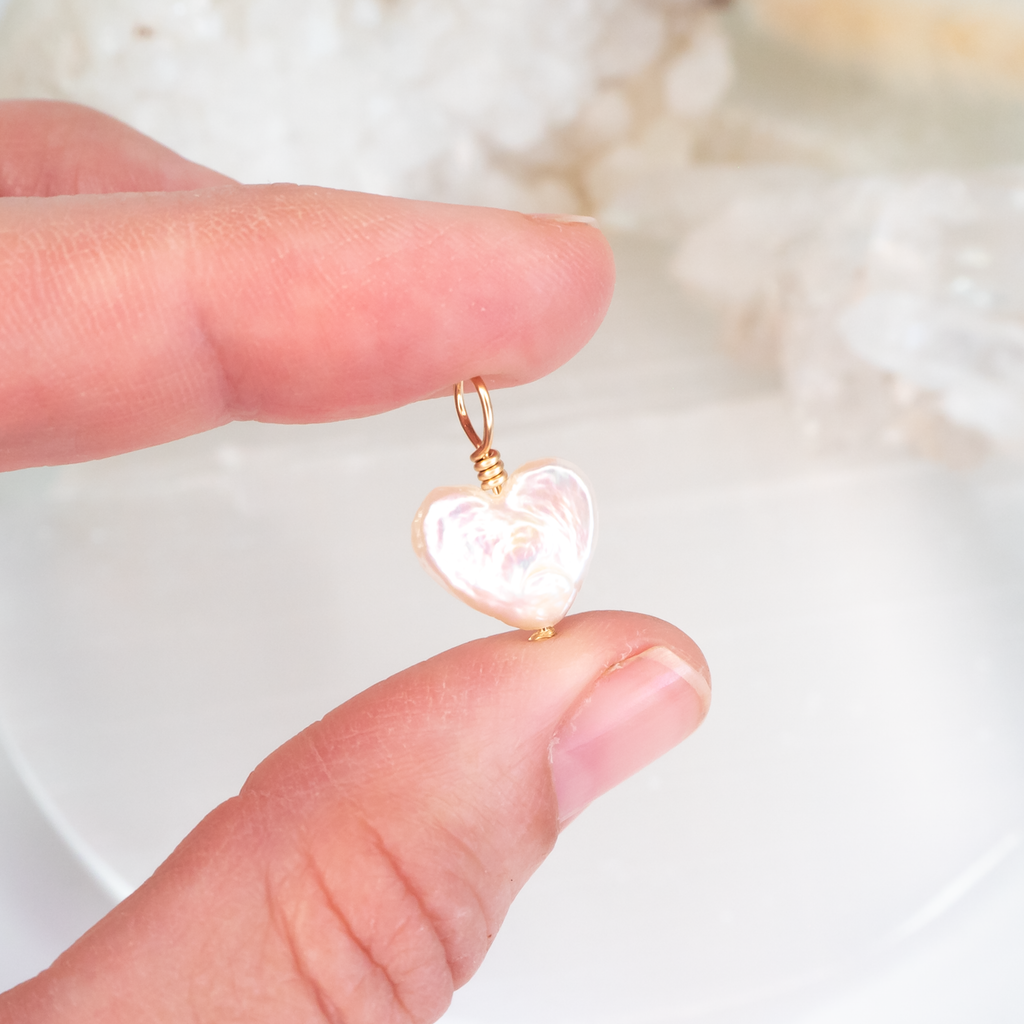 Freshwater Pearl Heart Pendant