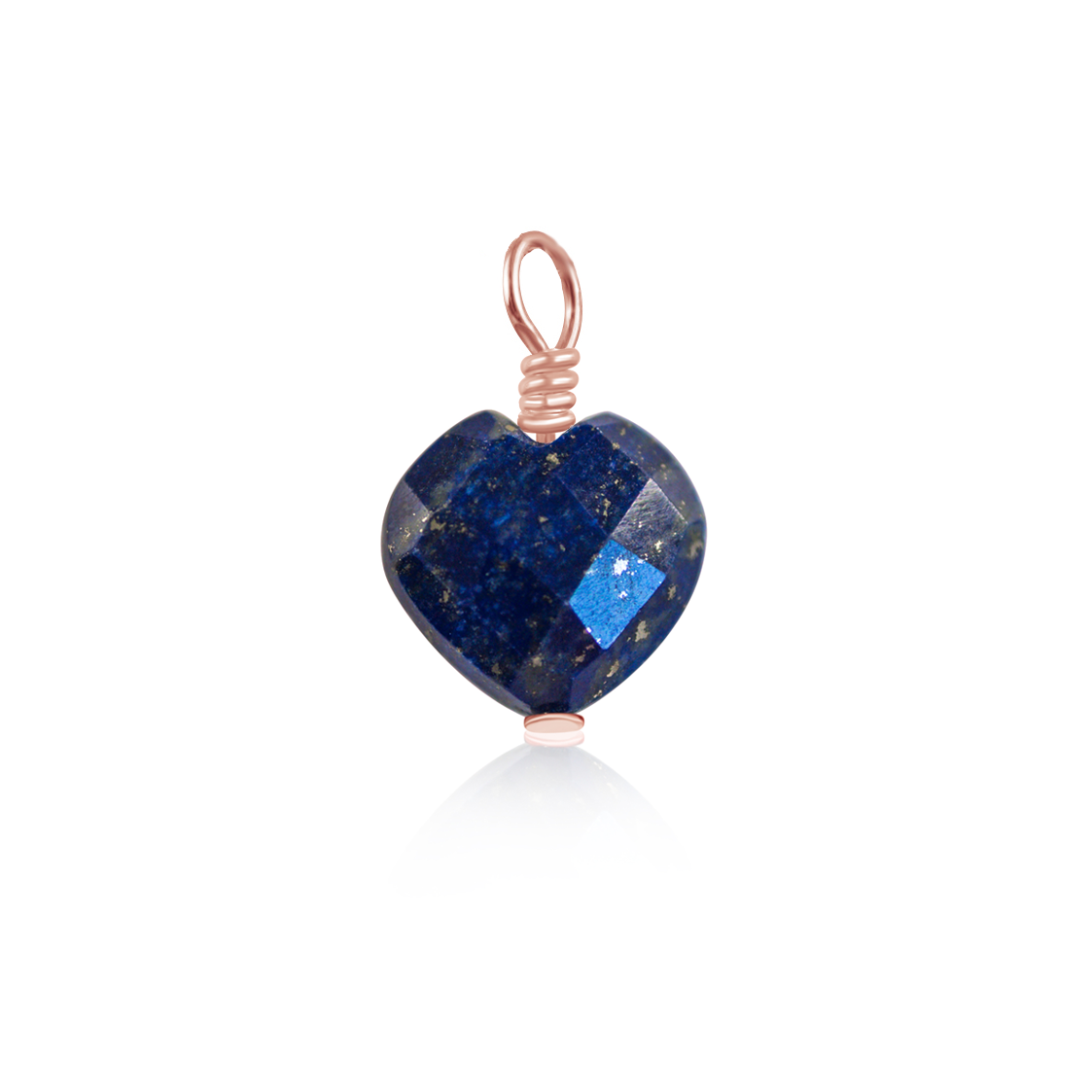 Lapis Lazuli Crystal Heart Pendant