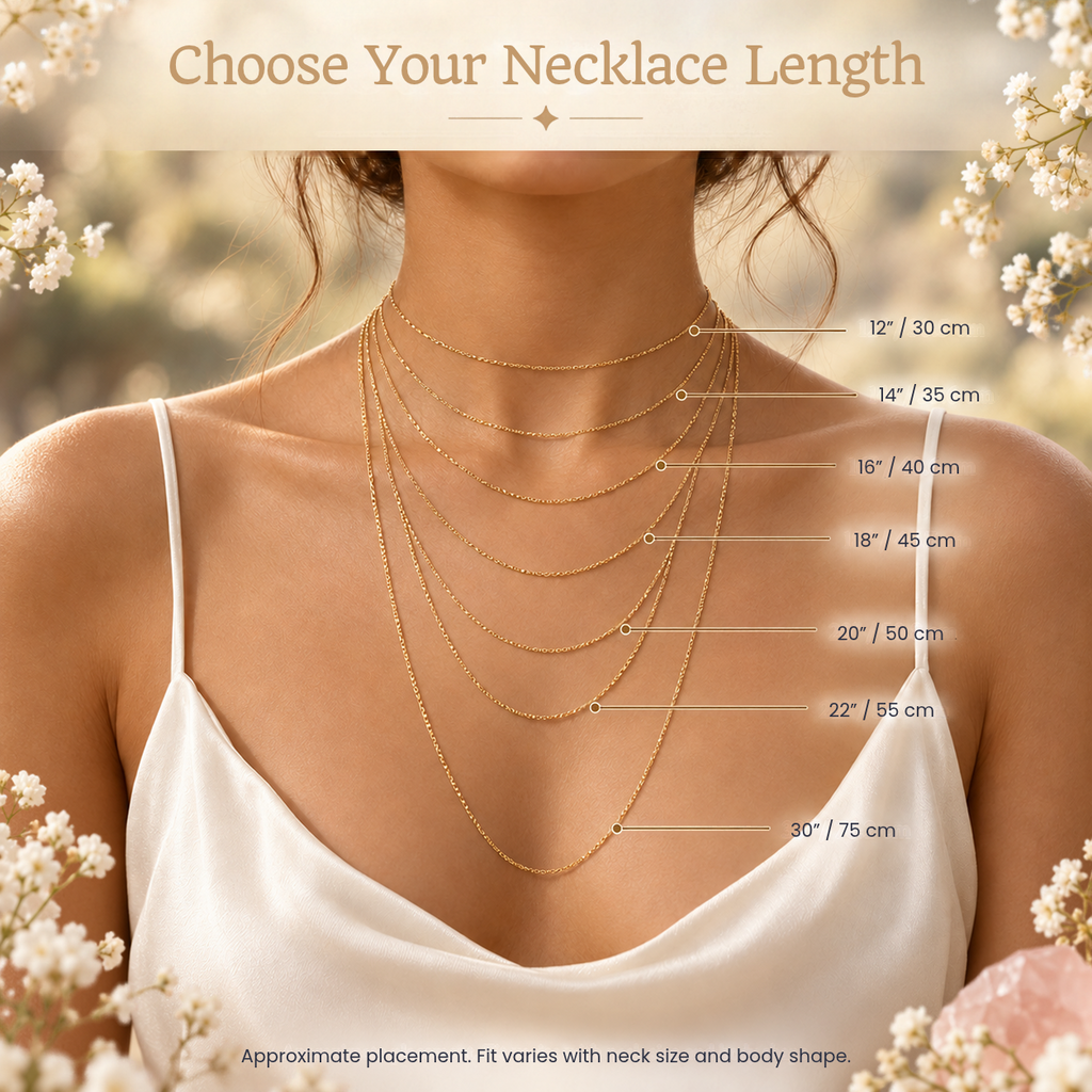 Custom Small Smooth Gentle Point Crystal Pendant Necklace