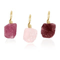 Love & Heart Energy Raw Crystal Pendant Bundle - Love & Heart Energy Raw Crystal Pendant Bundle - 14k Gold Fill / Pendants only (no chain) - Luna Tide Handmade Crystal Jewellery