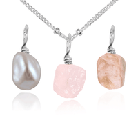 Fertility & Motherhood Raw Crystal Pendant Bundle