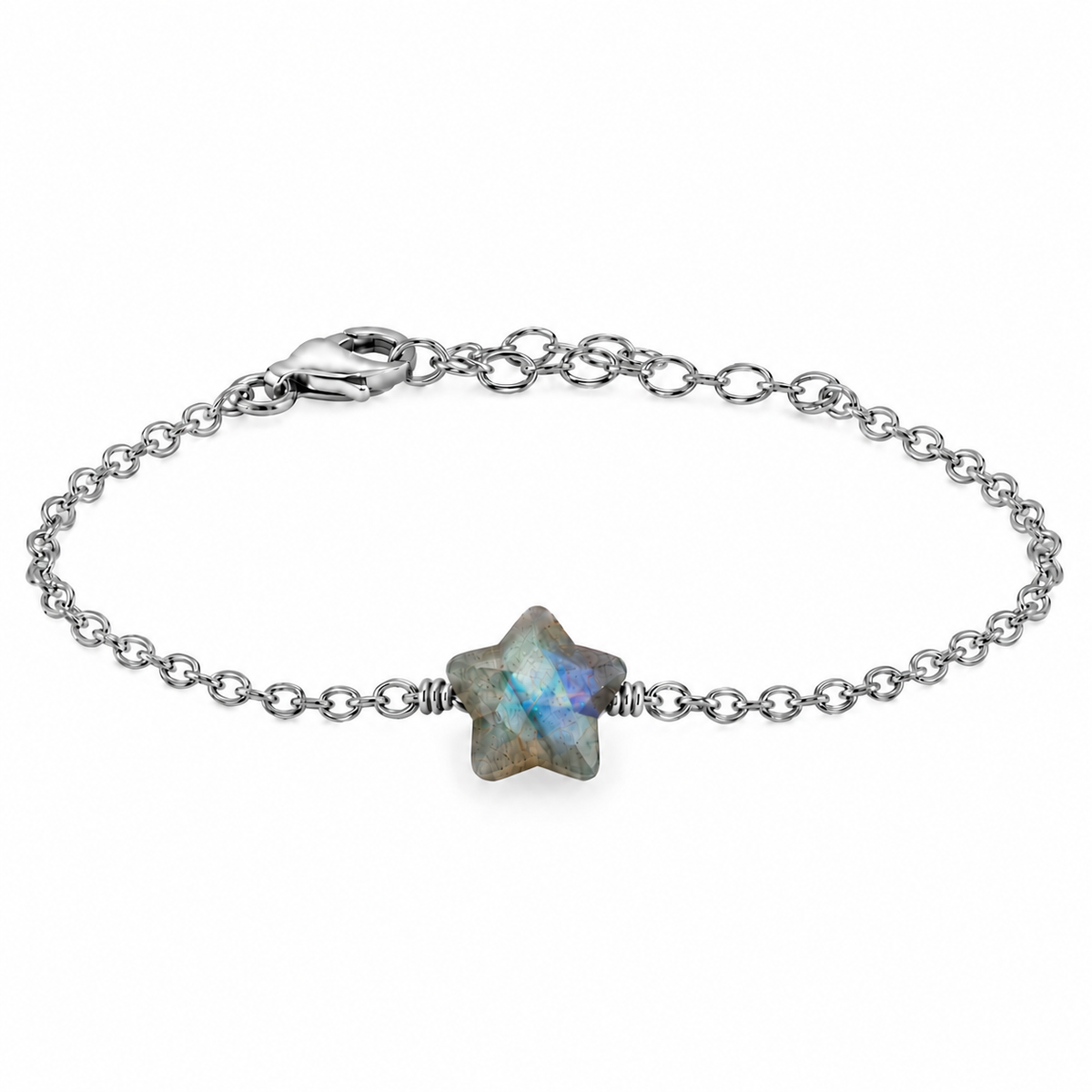 Little Labradorite Crystal Star Bracelet