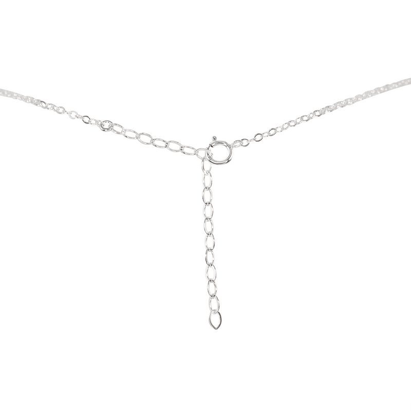Dainty Apatite Gemstone Choker Necklace - Dainty Apatite Gemstone Choker Necklace - Sterling Silver - Luna Tide Handmade Crystal Jewellery