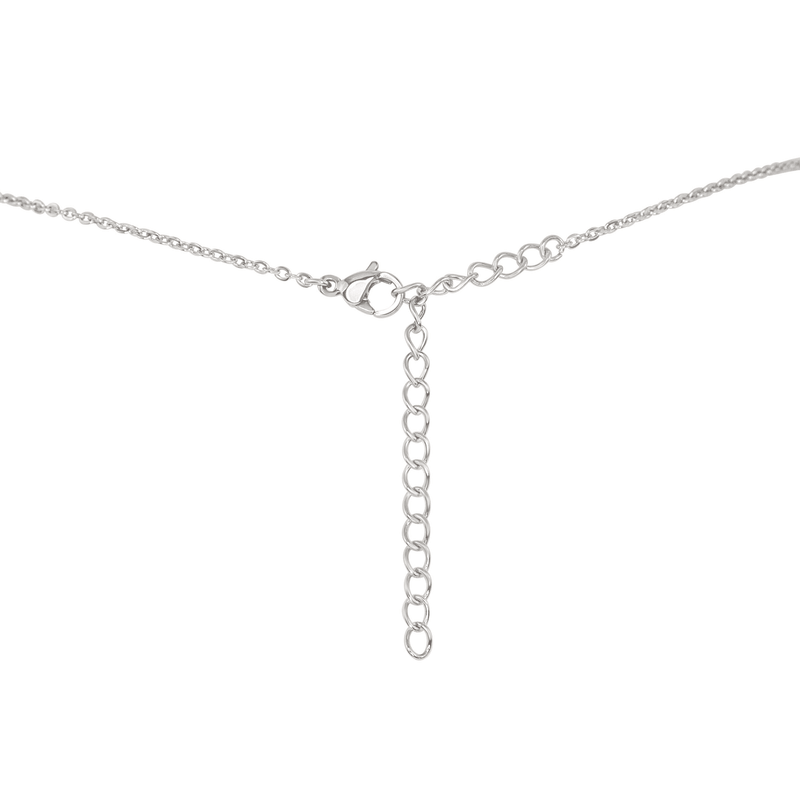 Dainty Black Onyx Lariat Necklace - Dainty Black Onyx Lariat Necklace - Sterling Silver - Luna Tide Handmade Crystal Jewellery