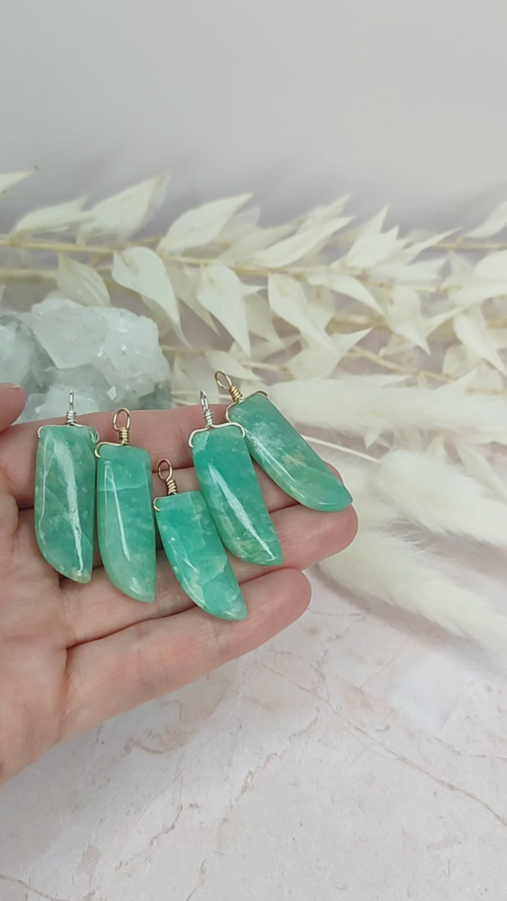 Amazonite Smooth Point Pendant