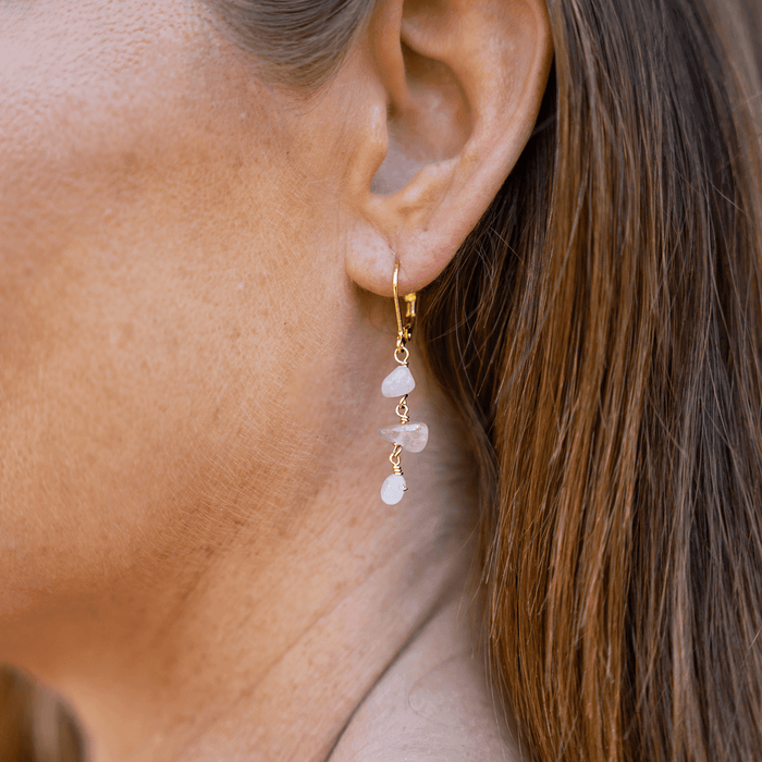 Crystal leverback earrings discount