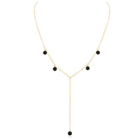 Boho Y Necklace - Lava - 14K Gold Fill - Luna Tide Handmade Jewellery