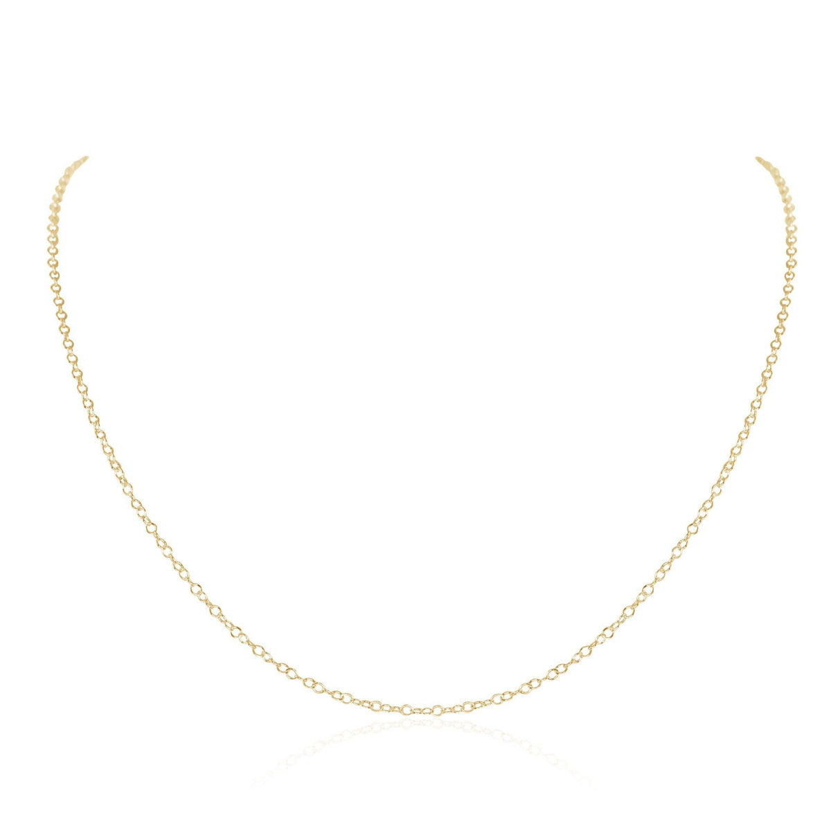 Simple Chain Necklace - 14K Gold Fill - Luna Tide Handmade Jewellery