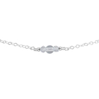 Dainty Choker - Crystal Quartz - Sterling Silver - Luna Tide Handmade Jewellery