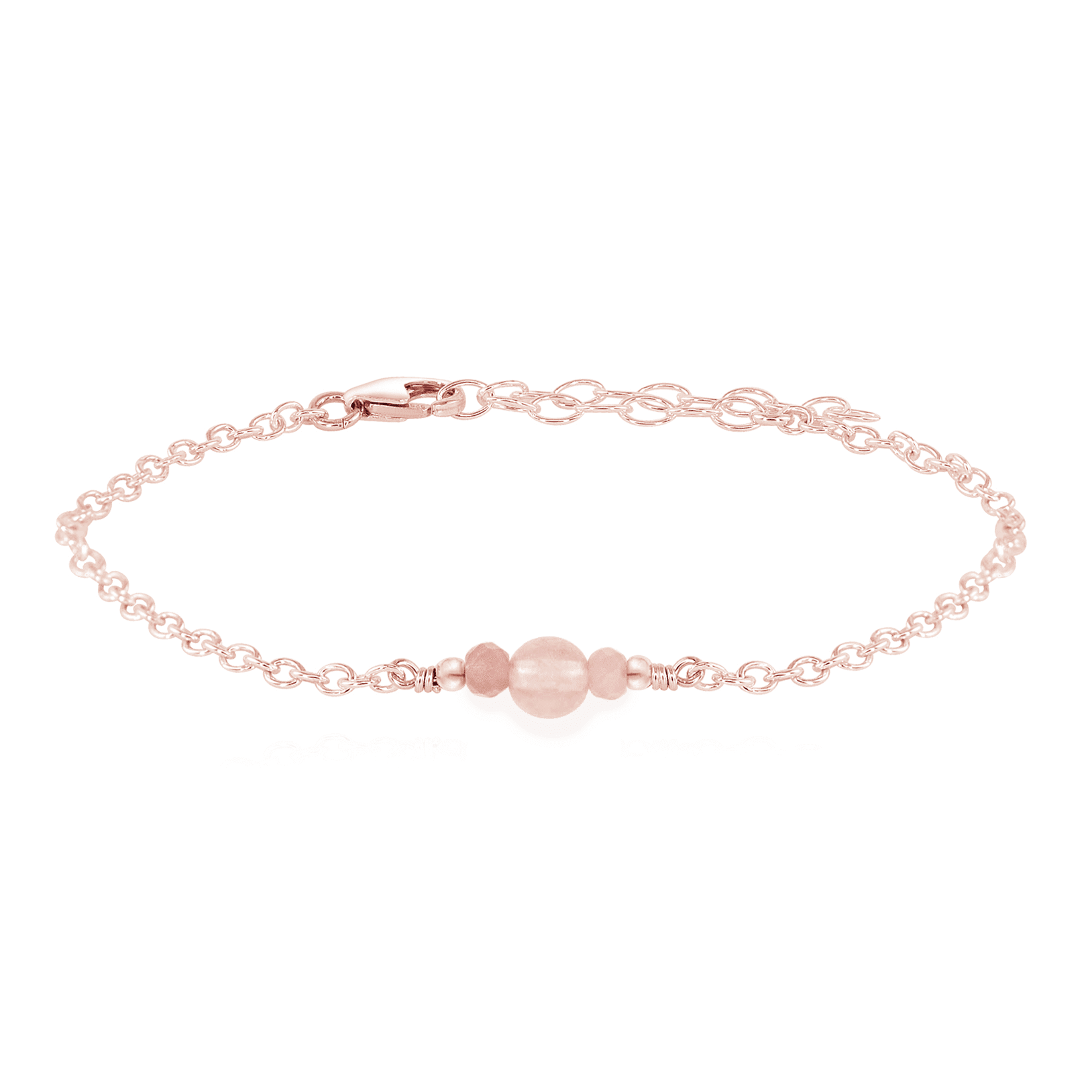 Dainty Rose Quartz Gemstone Bracelet – Luna Tide