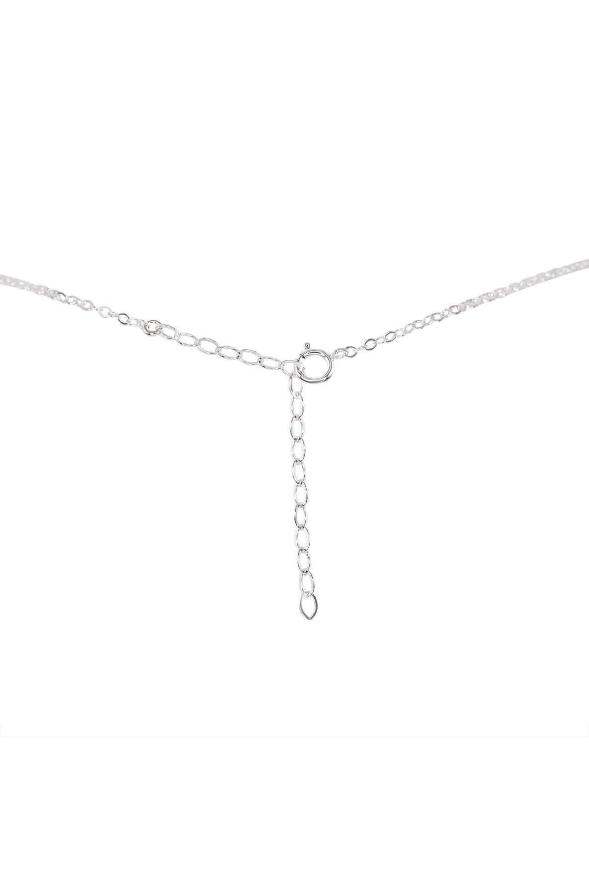 Raw Crystal Pendant Choker - Citrine - Sterling Silver - Luna Tide Handmade Jewellery