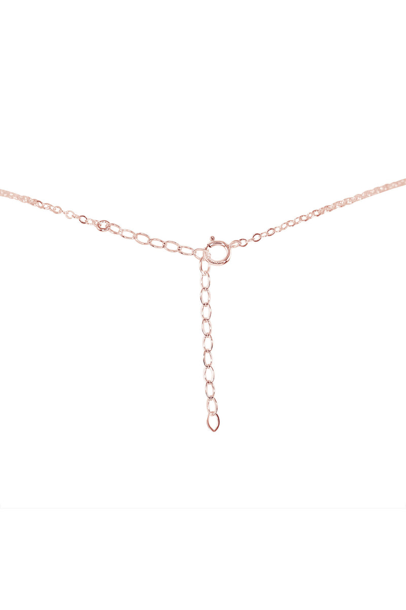 Raw Crystal Pendant Choker - Kyanite - 14K Rose Gold Fill - Luna Tide Handmade Jewellery
