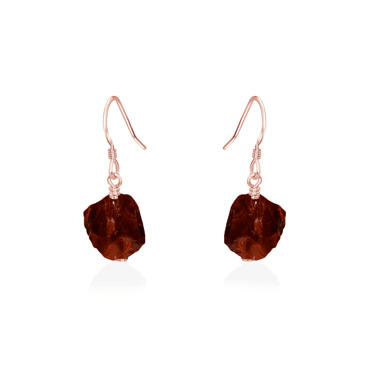 Garnet leverback earrings discount